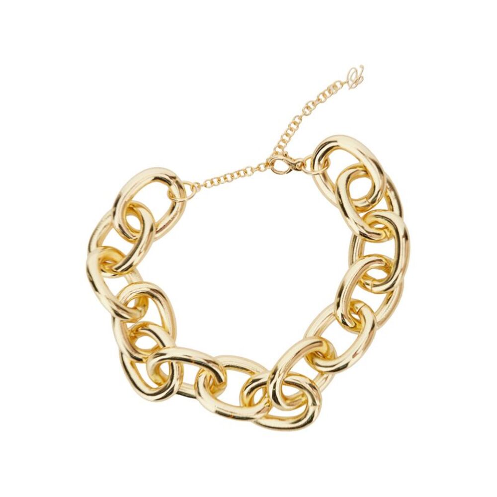 Blumarine Women Metallic Brass Chain Necklace For Women